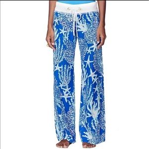 Lilly Pulitzer beach pant in reef madness L